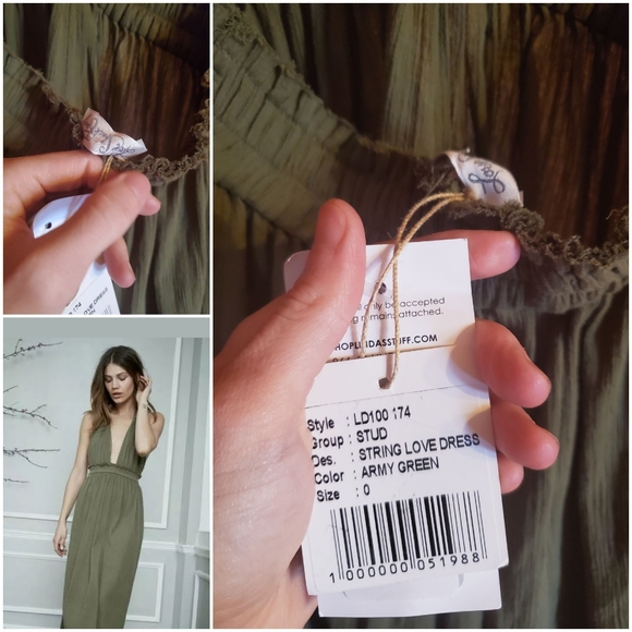 SOLD--Love Shack Fancy Halter Maxi Dress Sz 0 NWT! - Picture 3 of 8